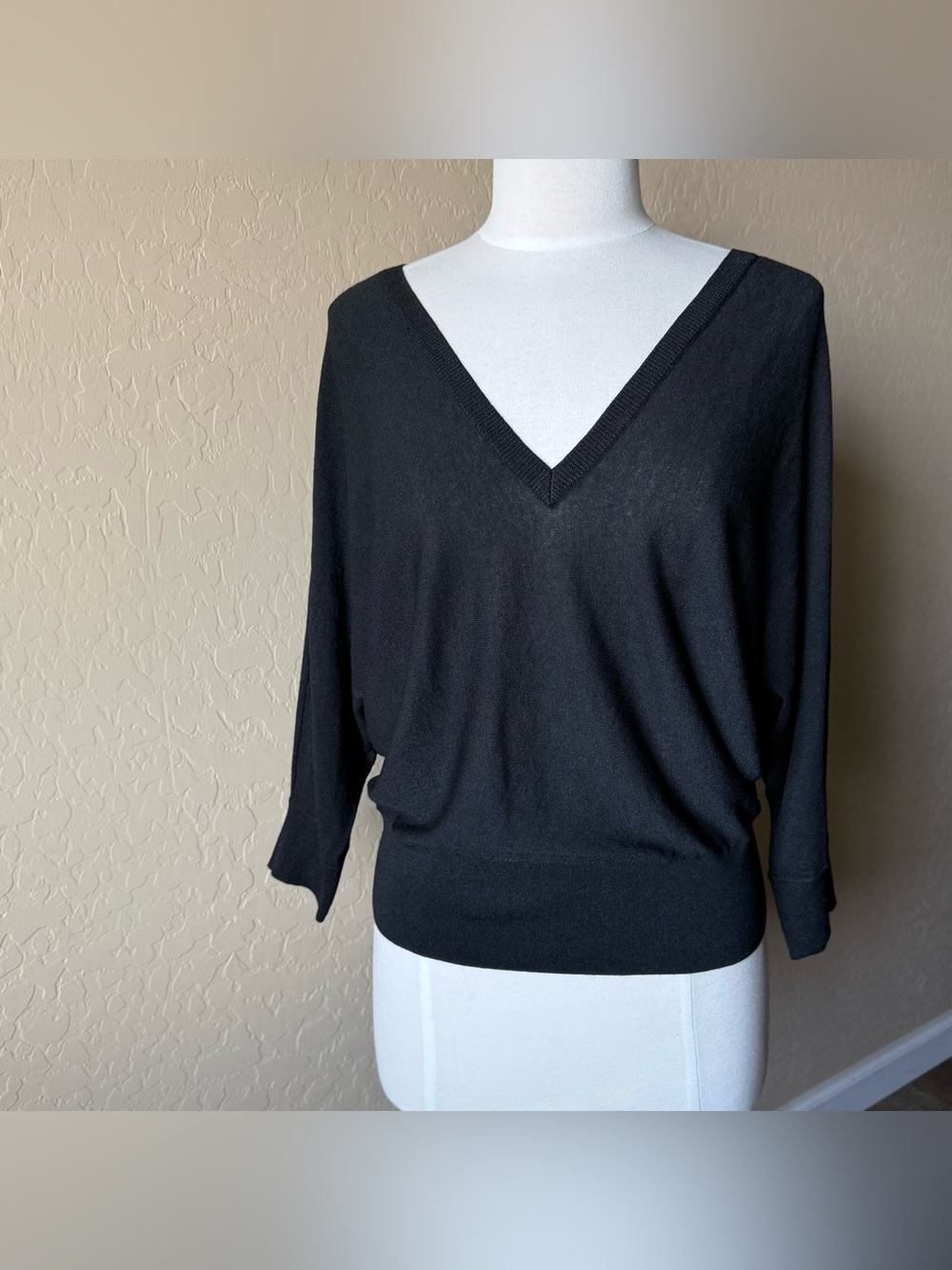 Express Black V-Neck Sweater